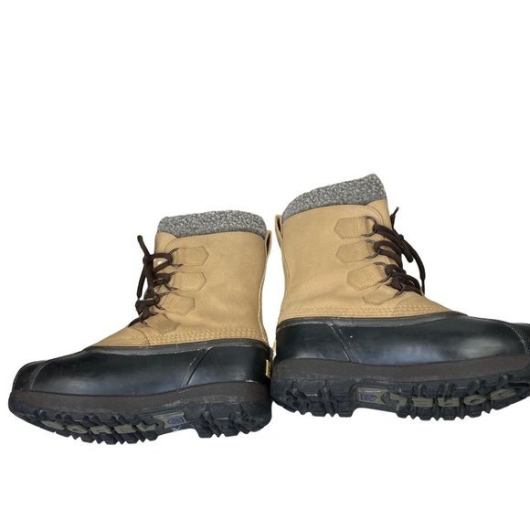 Sorel Leather Kananaskis insulated Snow Boots Lace Up Women’s 6 EU 37 Like New - Picture 11 of 12
